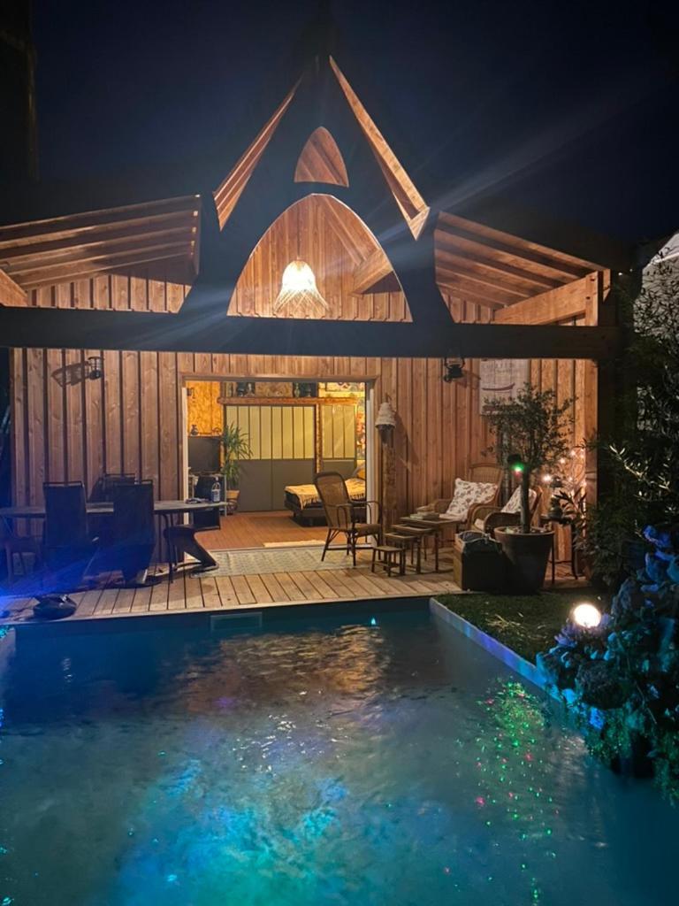 Chalet Atypique Vue Piscine Chauffee Гюжан-Местрас Екстер'єр фото